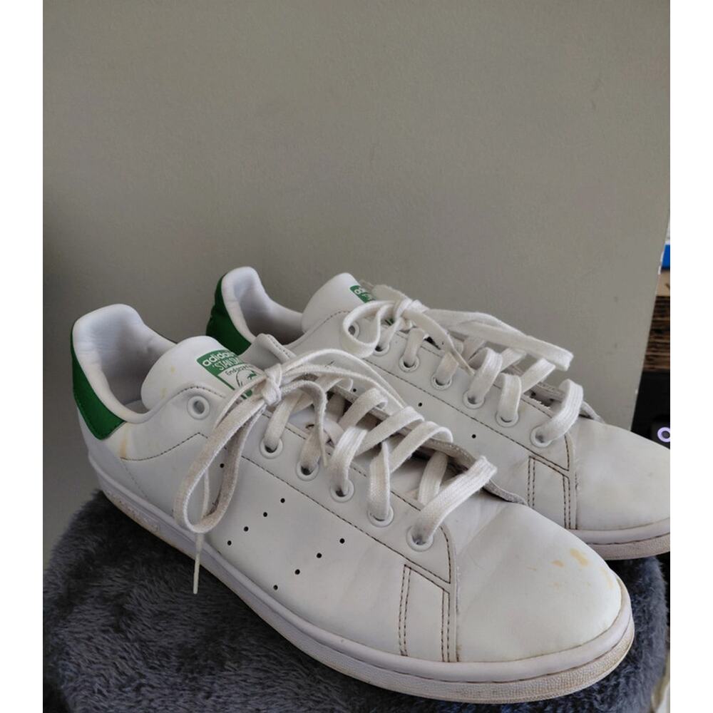Adidas Originals Stan Smith White Green Casual Shoes Sneakers Men's 10.5